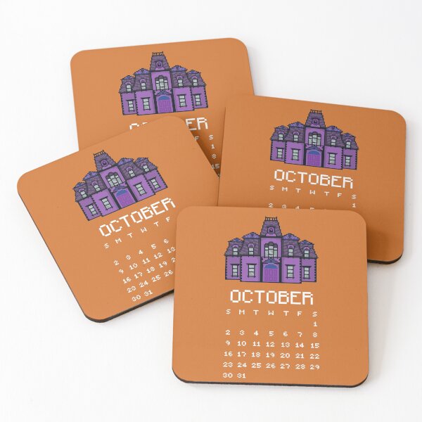Item preview, October 2022 Victorian Gothic home Calendar Pixel Art  designed and sold by tifft.