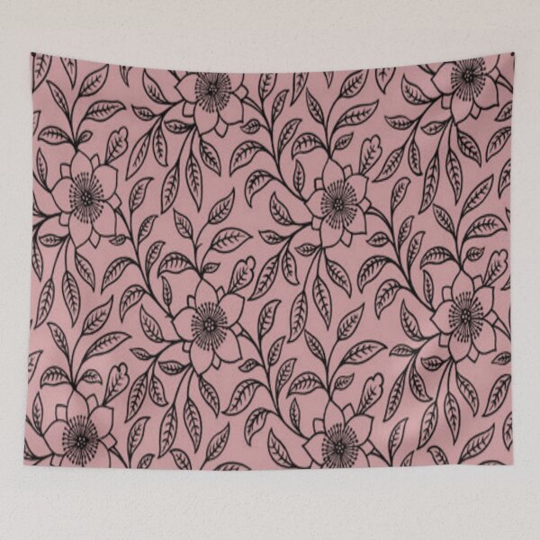 Aperçu de l'œuvre Dentelle Vintage Floral Bridal Rose créée et vendue par SaraValor.