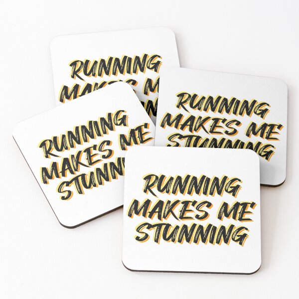 Item preview, Running Makes Me Stunning Yellow designed and sold by Vladan Seva.