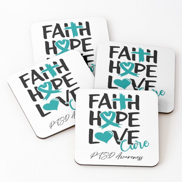 Item preview, Faith Hope Love Cure PTSD Awareness designed and sold by Grooffos.