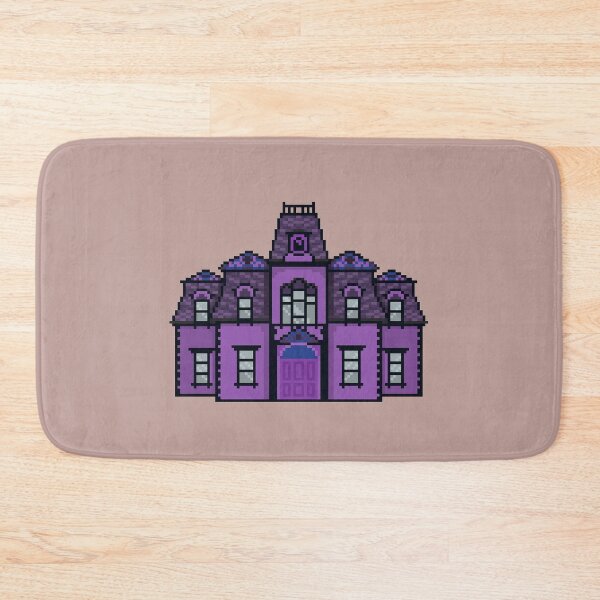 Item preview, Victorian Gothic Purple Mansion Library Pixel Art designed and sold by tifft.