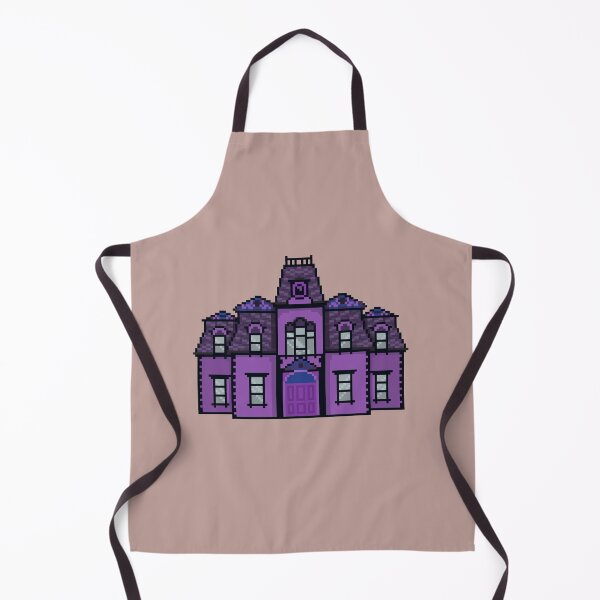 Item preview, Victorian Gothic Purple Mansion Library Pixel Art designed and sold by tifft.
