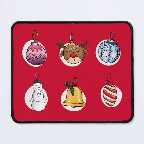 Item preview, Christmas Ornaments, Digital Illustration Print designed and sold by foldedflies.