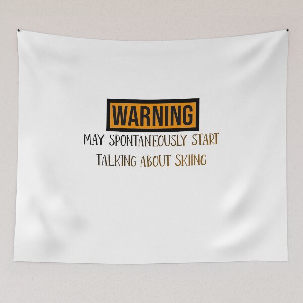 Item preview, Warning May Spontaneously start talking about skiing designed and sold by ErmessThiings.