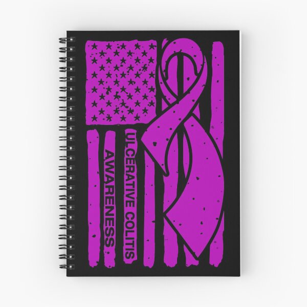 Item preview, Ulcerative Colitis Awareness Ribbon American Flag designed and sold by Tadmab.