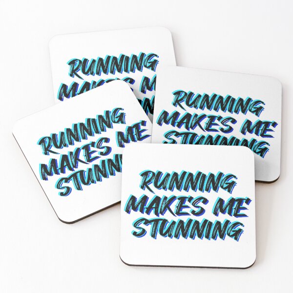 Item preview, Running Makes Me Stunning Blue designed and sold by Vladan Seva.