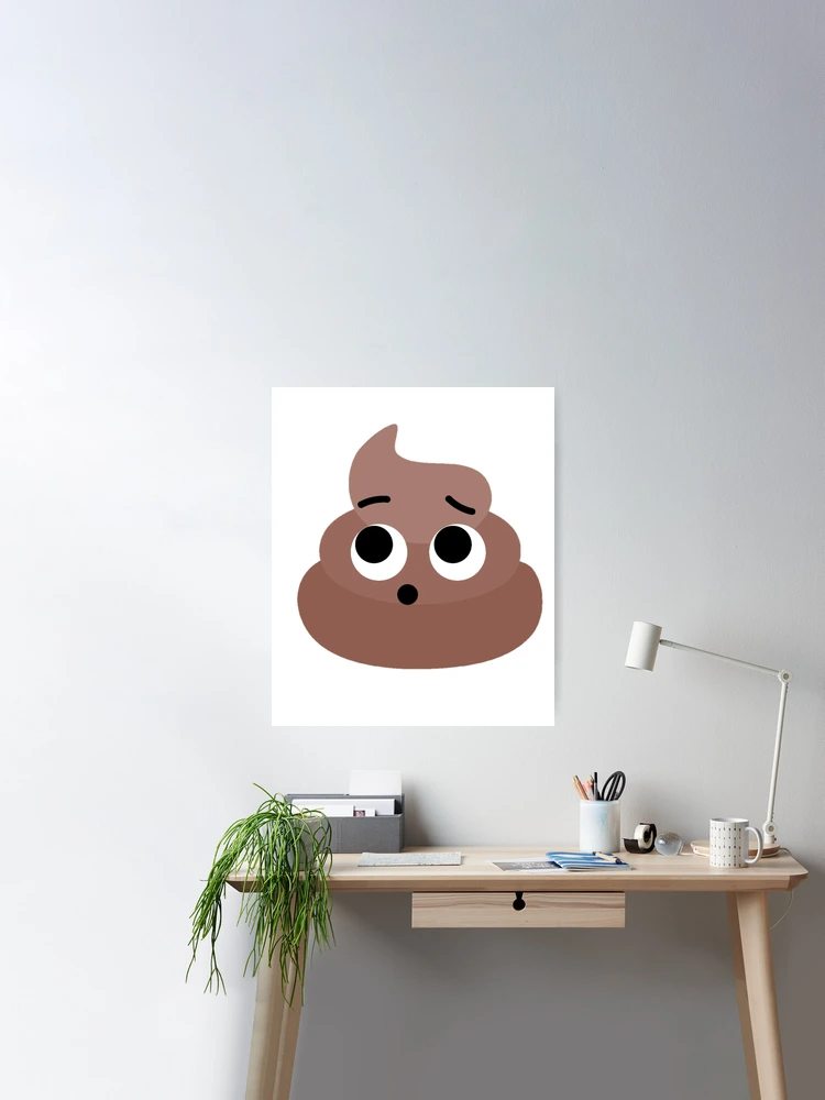 Sticker porte Caca Emoji - Poster décoration à petits prix