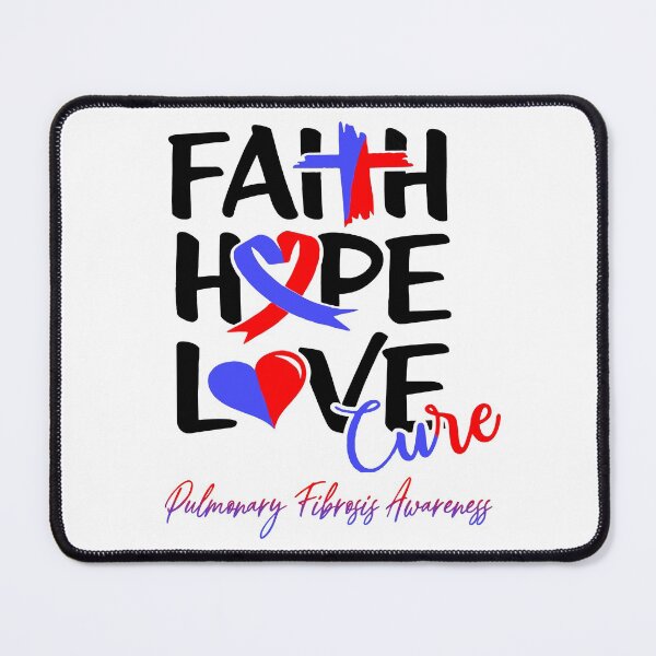 Item preview, Faith Hope Love Cure Pulmonary Fibrosis Awareness designed and sold by Grooffos.