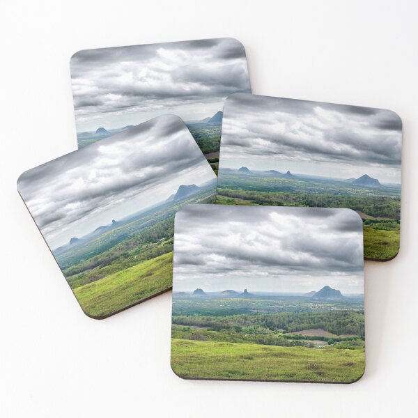 Item preview, Green over the Glasshouse Mountains designed and sold by CaptureTheDog.