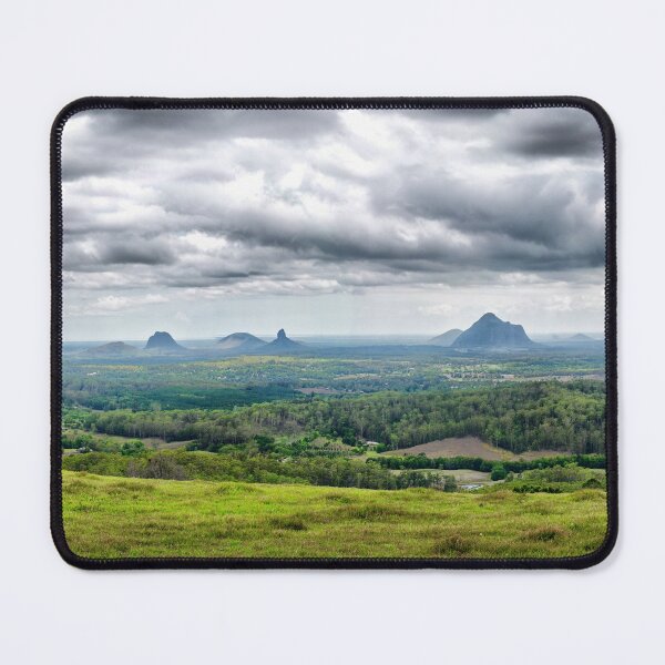 Item preview, Green over the Glasshouse Mountains designed and sold by CaptureTheDog.