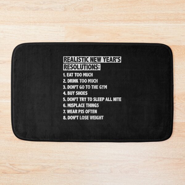 Item preview, Realistic New Year's Resolutions Sayings Quote Funny T-Shirt designed and sold by shop   luisant.