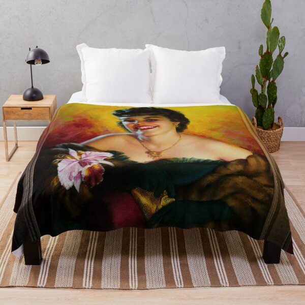 Item preview, Purple Orchid by Zoe Mozert Remastered Vintage Xzendor7 Old Masters Reproductions designed and sold by Xzendor7 Digital Art Creations.