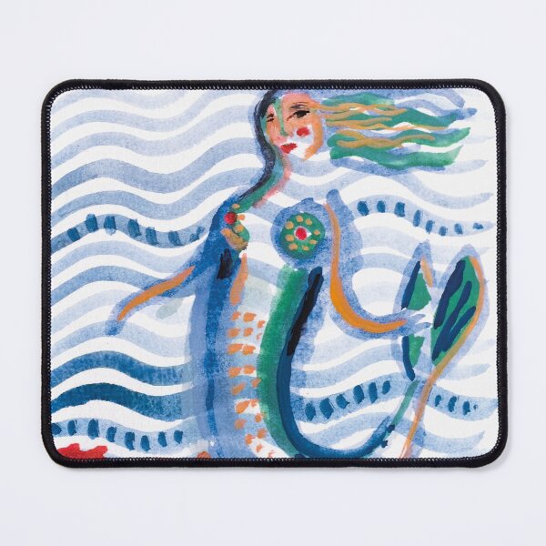 Item preview, Mermaid and red fish designed and sold by Sylke Gande.