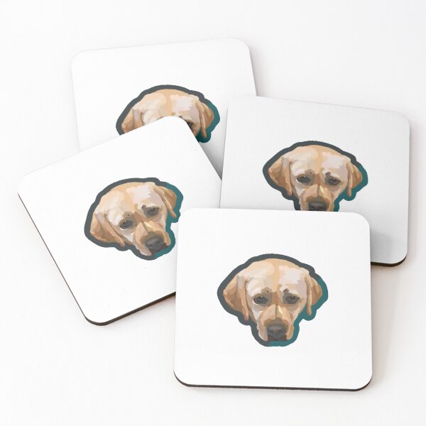 Item preview, Yellow Labrador Retriever with Green Border designed and sold by Eeg29.