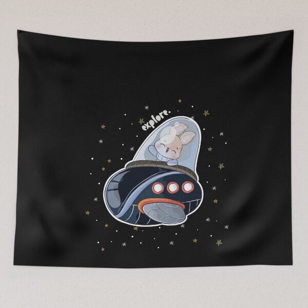 Item preview, Cute Explore Space Bunny for Animal Lovers and Pet Owners designed and sold by MadrigueraSM-.