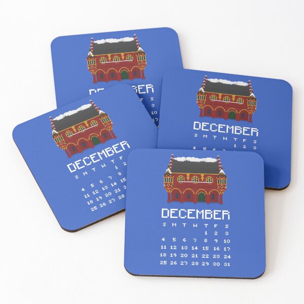 Item preview, December 2022 Calendar Historical Merchants' Hall Pixel Art  designed and sold by tifft.