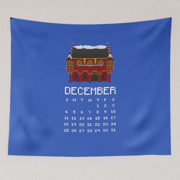Item preview, December 2022 Calendar Historical Merchants' Hall Pixel Art  designed and sold by tifft.