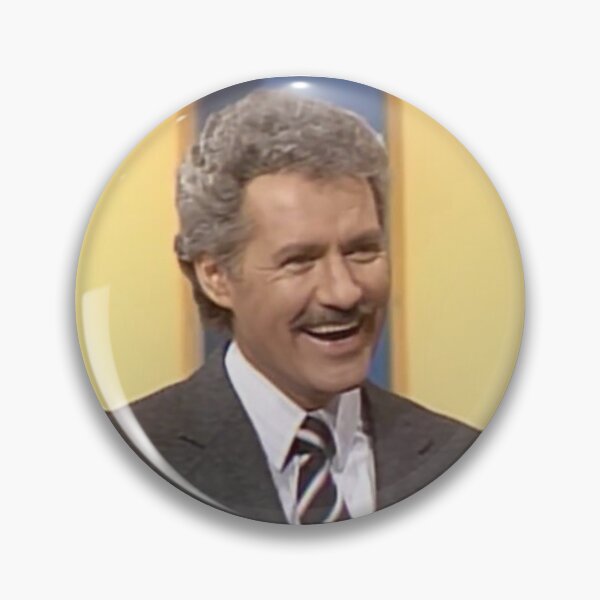 Item preview, Alex Trebek smiling c. 1990s designed and sold by gameshowfan2001.