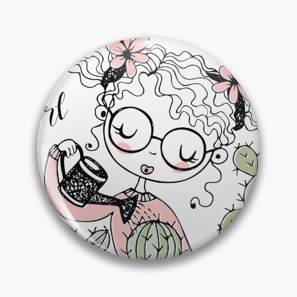 Item preview, girl planting cactus  designed and sold by naturehikers.