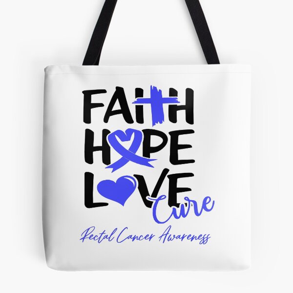 Item preview, Faith Hope Love Cure Rectal Cancer Awareness designed and sold by Grooffos.