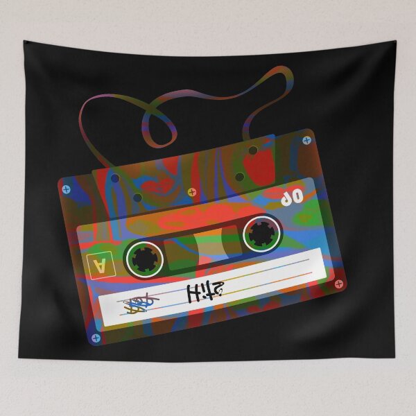 Item preview, 90s colorful rock in roll cassette tape designed and sold by RafaelLima7.