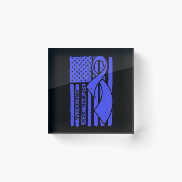 Item preview, Von Hippel-Lindau Awareness Ribbon American Flag designed and sold by Tadmab.