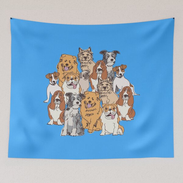 Item preview, Crowded Cute Dogs Pet Friendly Dogs Lovers designed and sold by Dr.YesOrNo.