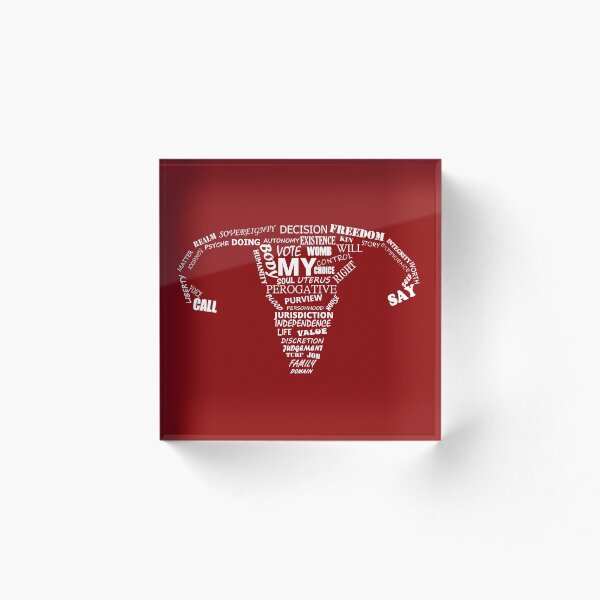 Item preview, My Body, My Uterus, My Choice  designed and sold by BethNKateCreate.
