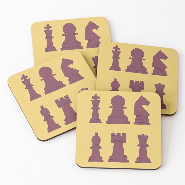 Item preview, Chess Pieces Retro Pattern  designed and sold by Cardinal Designs.