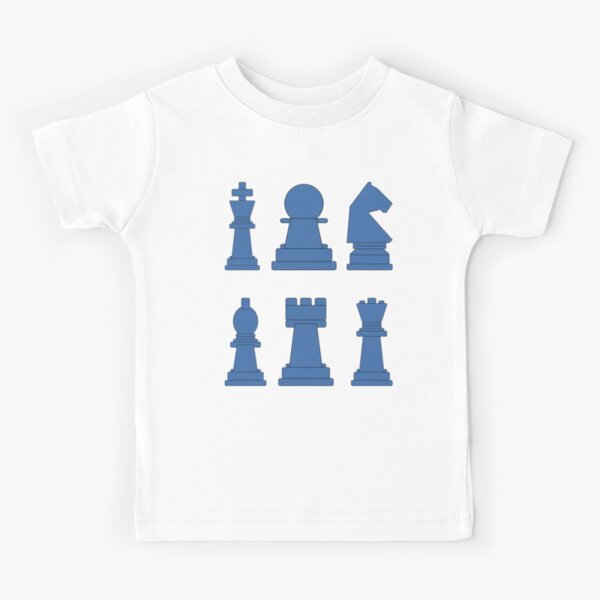 Item preview, Blue Chess Pieces Retro Pattern  designed and sold by Cardinal Designs.