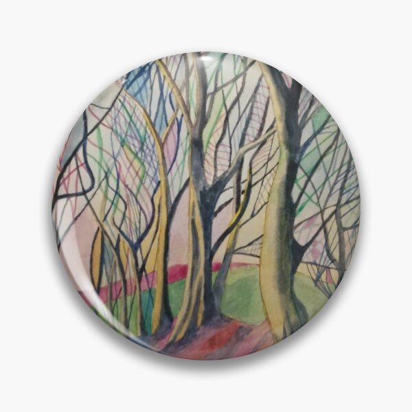 Item preview, Rainbow abstract winter trees watercolour  designed and sold by esvb.