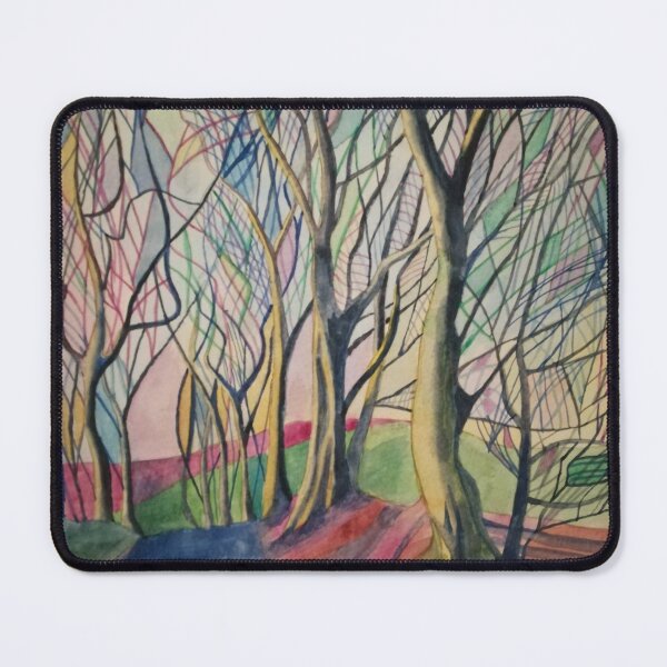 Item preview, Rainbow abstract winter trees watercolour  designed and sold by esvb.