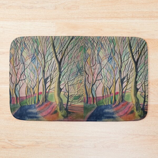 Item preview, Rainbow abstract winter trees watercolour  designed and sold by esvb.