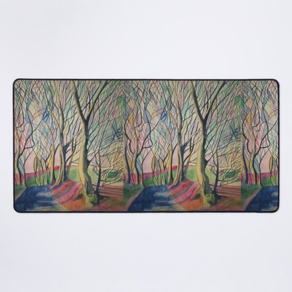 Item preview, Rainbow abstract winter trees watercolour  designed and sold by esvb.