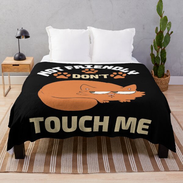 Item preview, Not Friendly Do Not Touch Funny Unfriendly Cat Warning Stay Away  designed and sold by Kaladzishop.