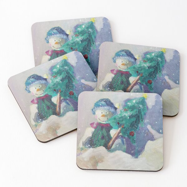 Item preview, Snowman with Christmas tree designed and sold by lindbladstudios.