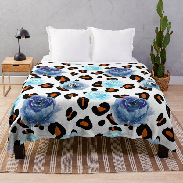 Item preview, Watercolour Flower On Leopard Print designed and sold by PeppernCo.