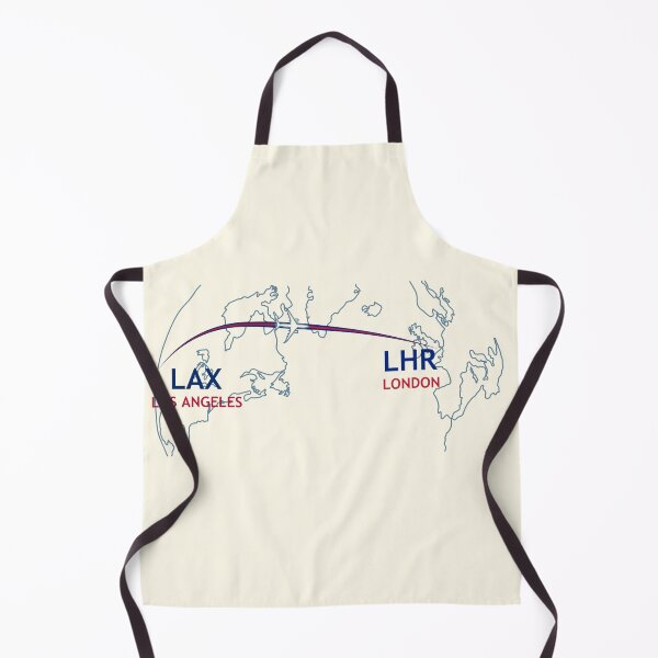 Item preview, LAX-LHR Map designed and sold by TransportTees.
