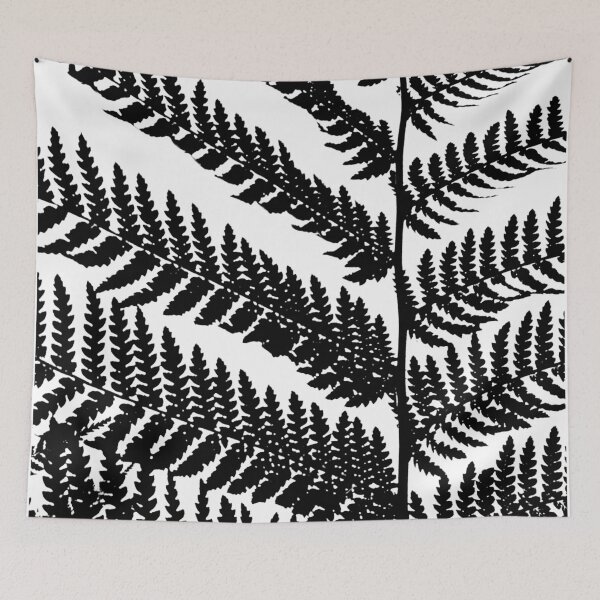 Item preview, Black And White Plant Artwork Fern designed and sold by badlydrawnbabe.