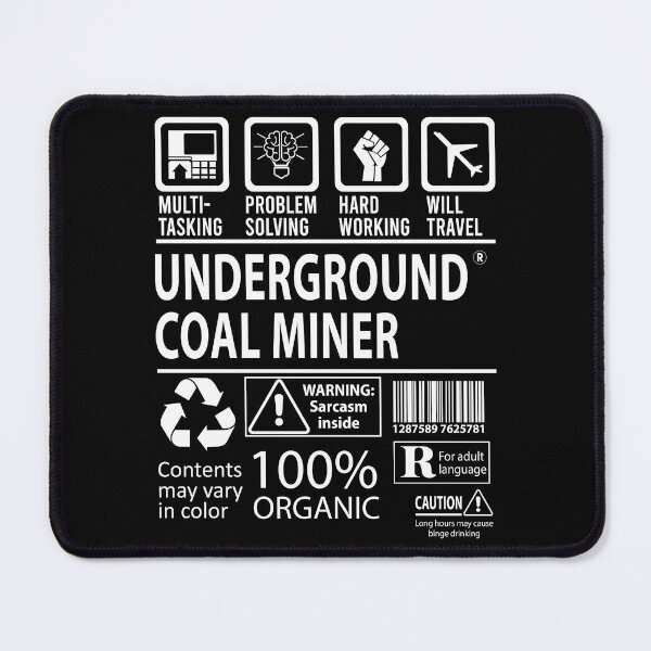 Artikelvorschau, Underground Coal Miner T-Shirt - MultiTasking zertifizierter Job Geschenkartikel Tee entworfen und verkauft von sabinacsnm.