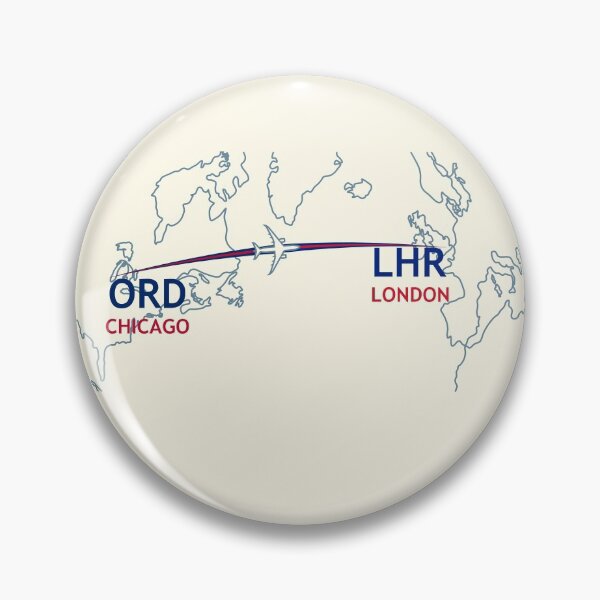 Item preview, ORD-LHR Map designed and sold by TransportTees.