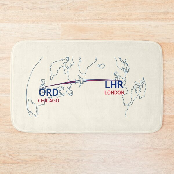 Item preview, ORD-LHR Map designed and sold by TransportTees.