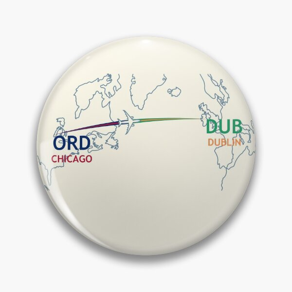 Item preview, ORD-DUB Map designed and sold by TransportTees.