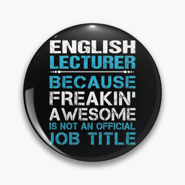 Item preview, English Lecturer T Shirt - Freaking Awesome Job Gift Item Tee designed and sold by oetate4774.