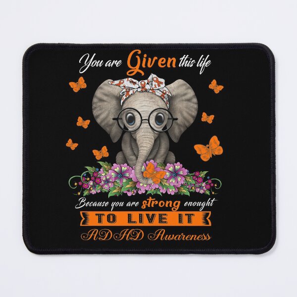 Item preview, ADHD Warrior Cute Elephant Lover Gifts designed and sold by Adropine.