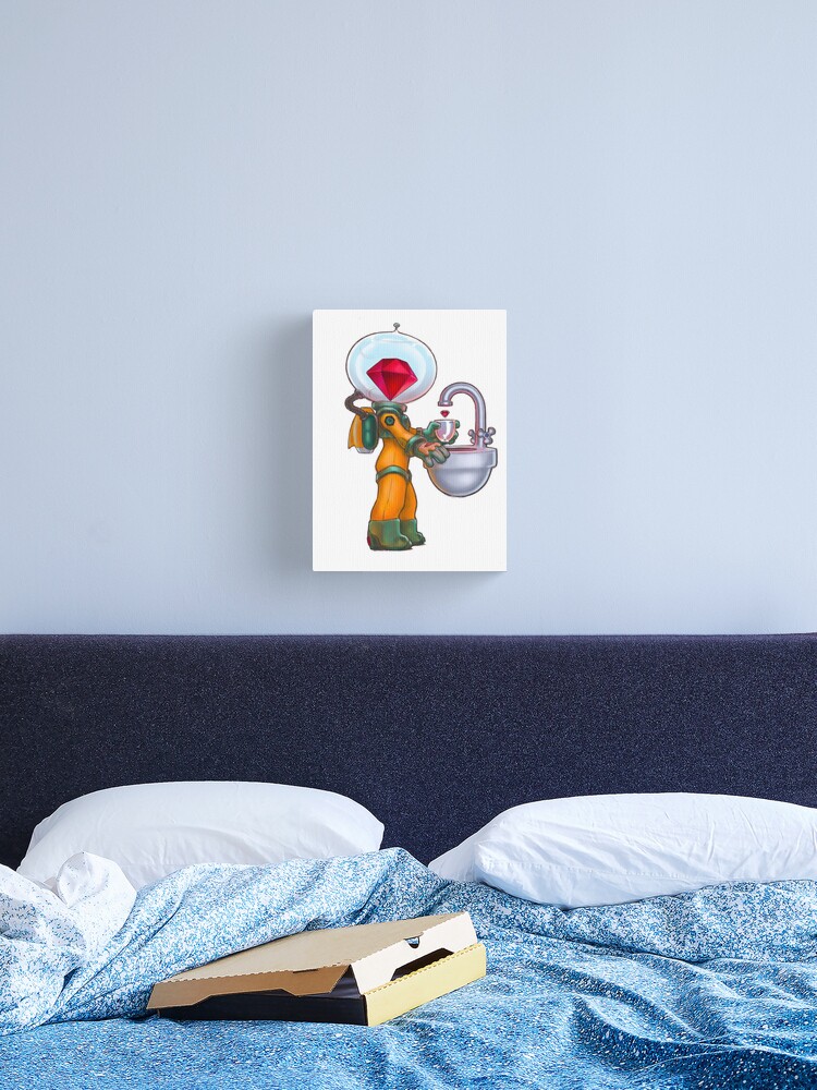Thumbnail 2 of 3, Canvas Print, Ruby with Async designed and sold by Socketry.