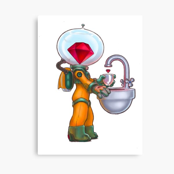 Ruby with Async Canvas Print