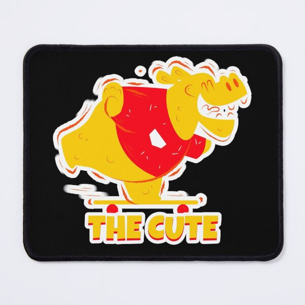 Item preview, Cute Baby Hippopotamus Enjoying Skateboarding designed and sold by Red-ElYoubi.