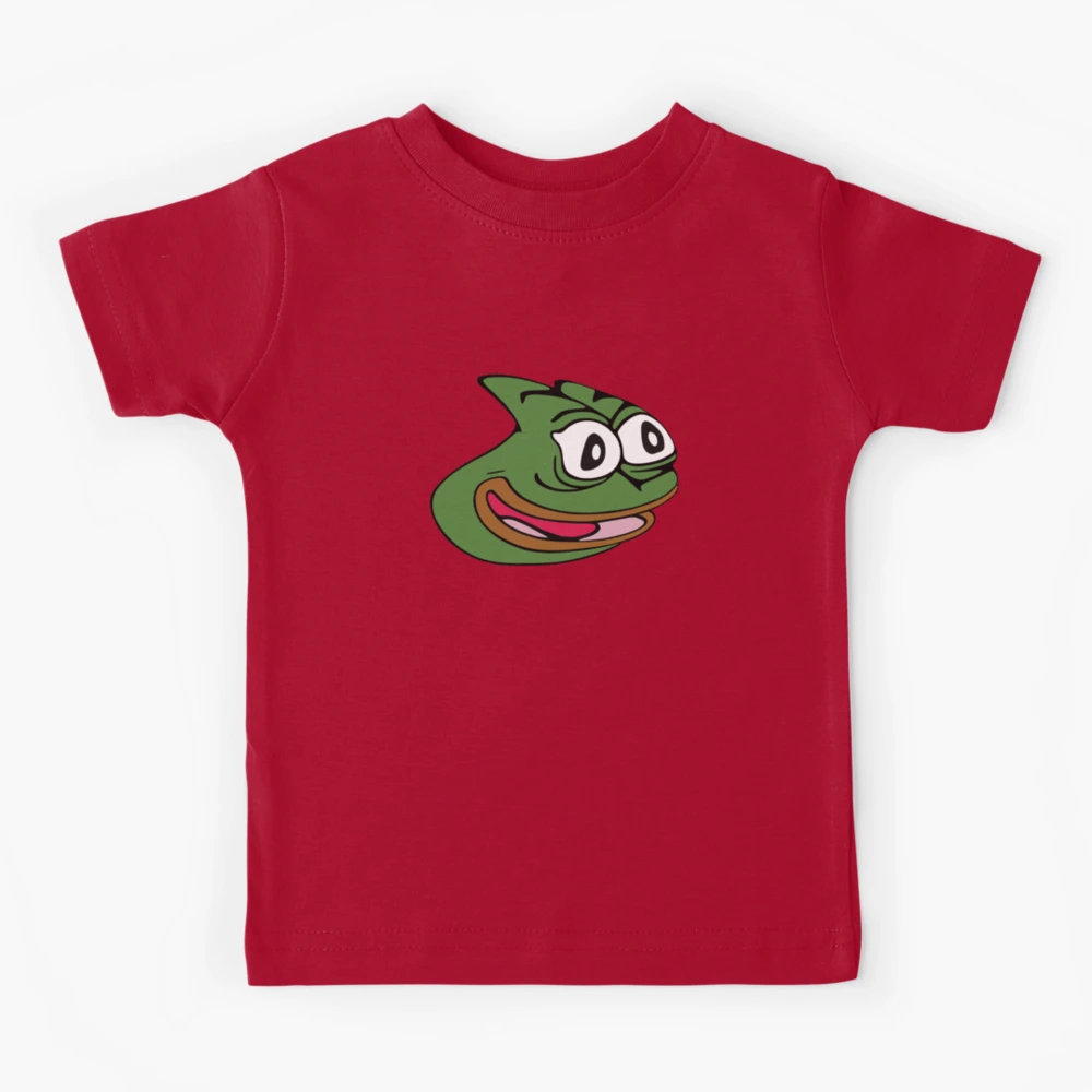 Kids Pepega Pepe T-Shirt Emote Black : : Clothing, Shoes &  Accessories