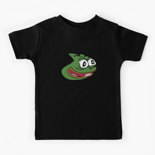 Kids Pepega Pepe T-Shirt Emote Black : : Clothing, Shoes &  Accessories